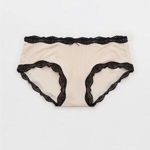 Aerie Superchill Modal Lace Boybrief Underwear - Cake Batter - Set of 3